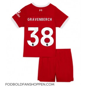 Liverpool Ryan Gravenberch #38 Hjemmebanetrøje Børn 2023-24 Kortærmet (+ Korte bukser)